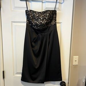 White House Black Market lace strapless dress
